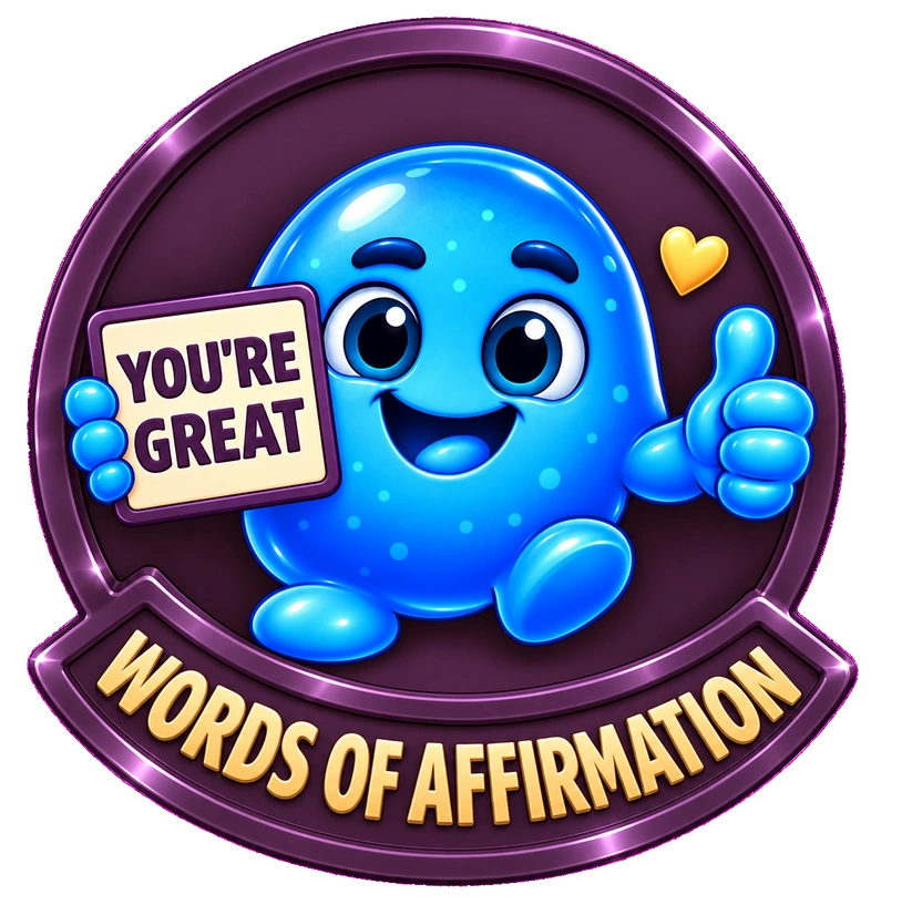 Words of Affirmation badge